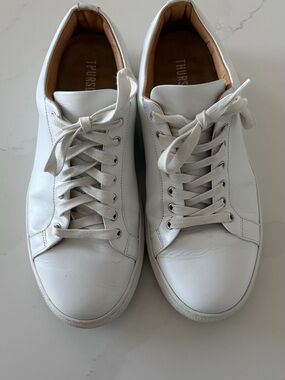 Thursday Boot Company White Leather Men's Low-Top Sneakers